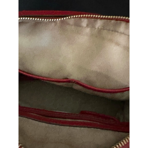 Michael Kors SMYTHE Dome Pebble Leather Satchel Shoulder Bag Chili 30T5GSOS3E - Picture 10 of 10